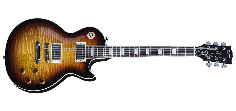 Фото GIBSON LP Standard 2016 2016 T Fireball электрогитара, цвет - санбёрст (огненный клён), фурнитура - хром