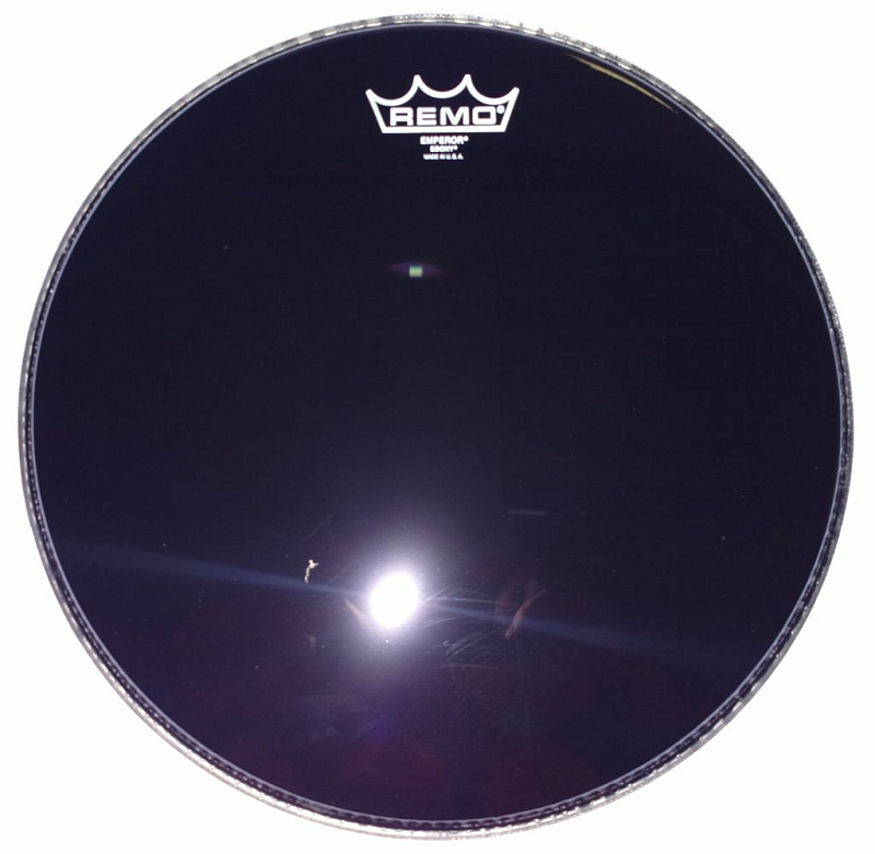 Фото Remo BE-0010-ES  10" Ebony Emperor пластик для барабана чёрный, двойной