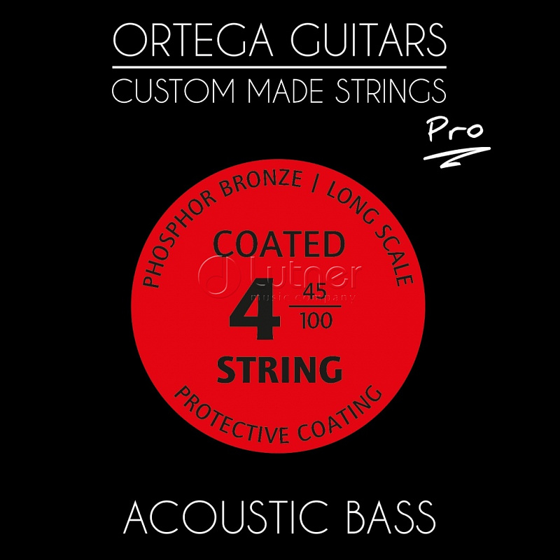 Комплект струн Ortega ABP-4 Pro для акустической бас гитары в магазине Music-Hummer