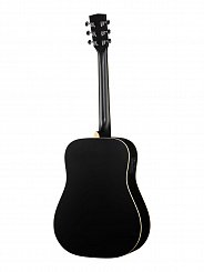 Электро-акустическая гитара, черная, с чехлом Parkwood W81E-BKS