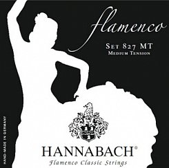 Комплект струн для классической гитары Hannabach 827MT Black FLAMENCO