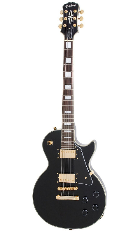 Фото EPIPHONE LES PAUL BLACK BEAUTY EBONY 3 PICKUP электрогитара