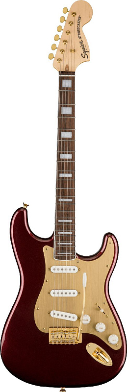 Фото Электрогитара FENDER SQUIER 40th Anniversary Stratocaster LRL Ruby Red Metallic