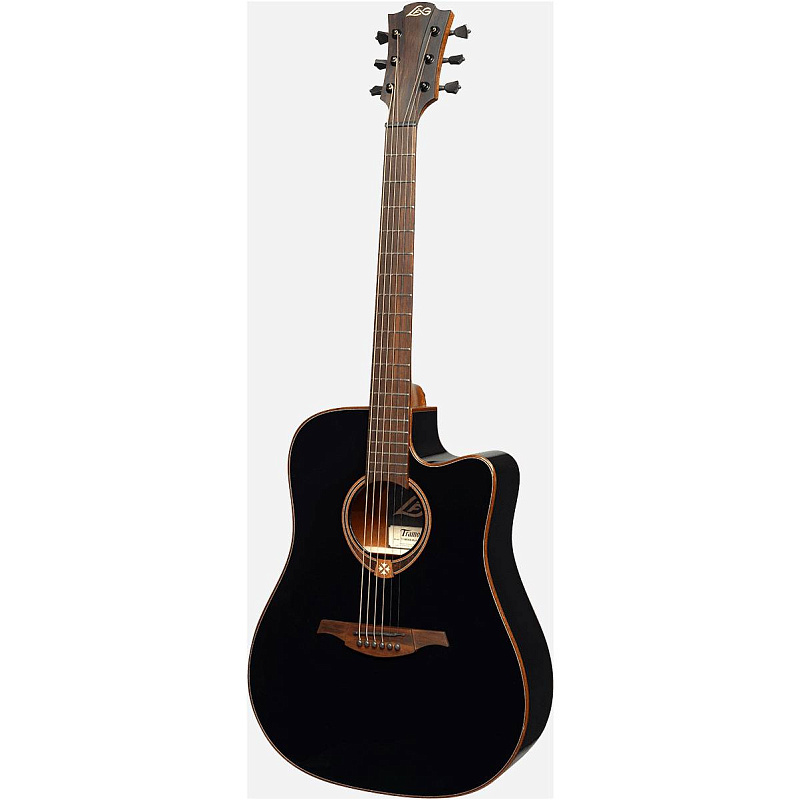 Фото LAG T-118D CE-BLK - Гитара электроакустическая шестиструнная Лаг