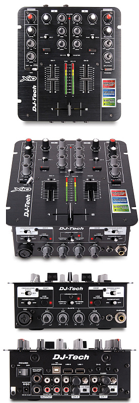 DJ-Tech X10  DJ-микшер со встроенным USB интерфейсом в магазине Music-Hummer