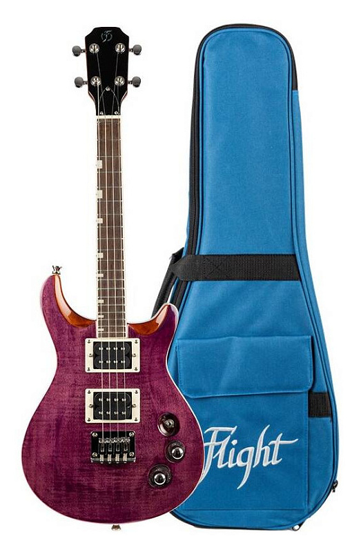 Фото Электроукулеле тенор FLIGHT Vanguard Tenor TPP, прозрачный фиолетовый