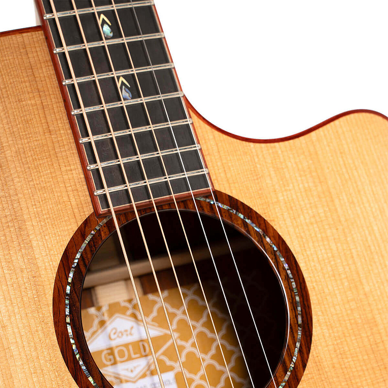 Фото Электроакустическая гитара Cort Gold-A10-Cocobolo-WCASE-NAT Gold Series