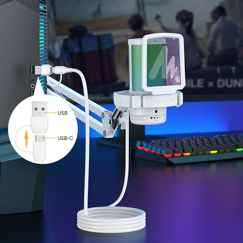 Фото Микрофон Maono DGM20S (white)