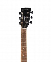 Электро-акустическая гитара, черная, с чехлом Parkwood W81E-BKS