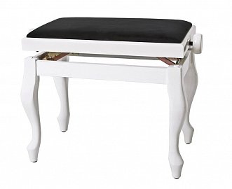 GEWA Piano Bench Deluxe Classic White Highgloss в магазине Music-Hummer