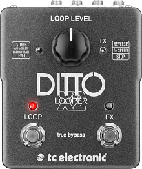 Педаль стерео лупер для гитары TC ELECTRONIC DITTO X2 LOOPER