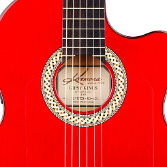 Классическая гитара со звукоснимателем Kremona Gipsy-King-CW/GK-w/case Signature Series, красный