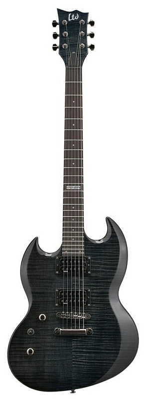 Фото Электрогитара LTD LVIPER100FMSTBLKLH