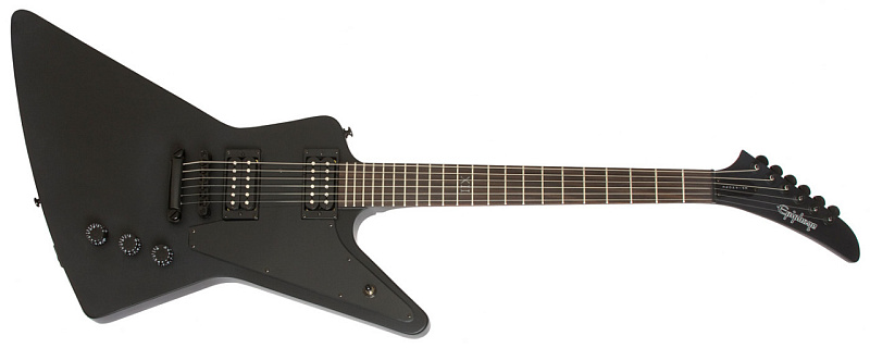 Фото Электрогитара EPIPHONE GOTHIC 1958 EXPLORER BLACK SATIN BLK