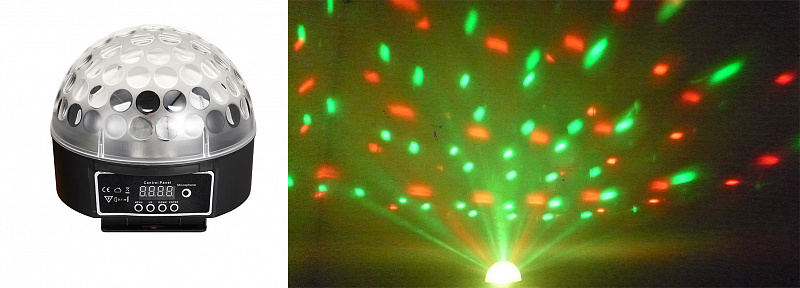 LED Magic Ball light с пультом управления в магазине Music-Hummer