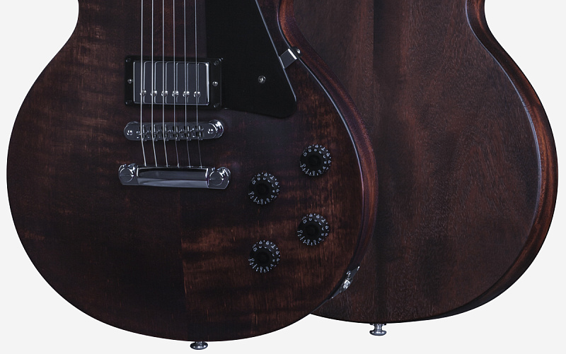 Фото GIBSON LP Studio Faded 2016 T Worn Brown электрогитара, цвет - коричневый, фурнитура - хром