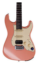 Электрогитара Mooer GTRS P800 Pink со встроенным процессором, розовая