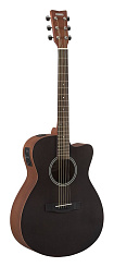 Электроакустическая гитара Yamaha FSX400C SMOKY BLACK, чёрный матовый