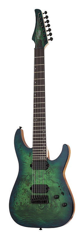 Фото Электрогитара Schecter C-7 PRO AQB, бирюзовый берст