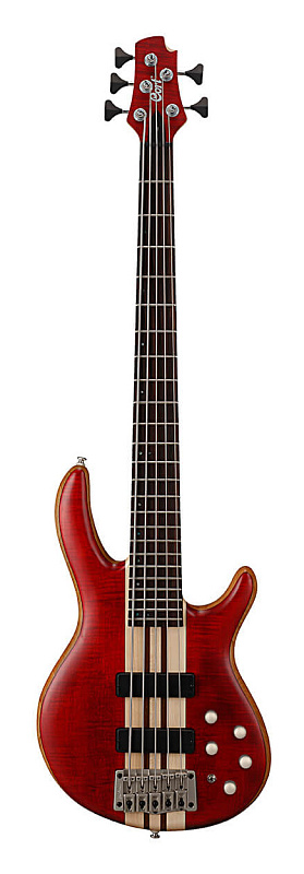 Фото Бас-гитара Cort A5-Plus-FMMH-OPBC Artisan Series, красная