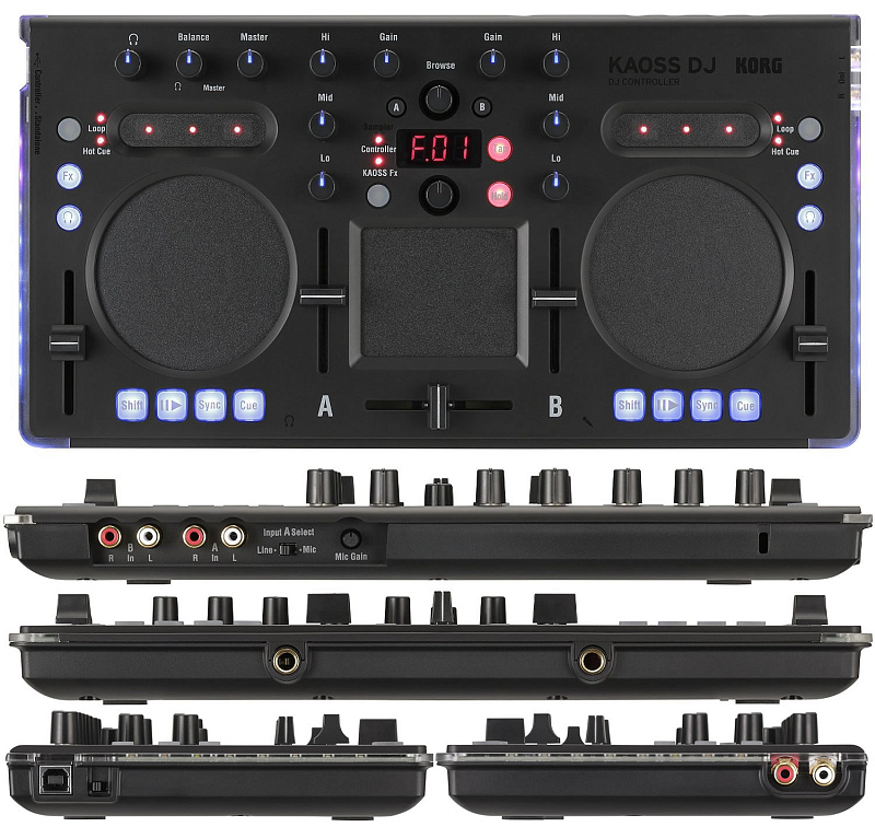 Фото KORG KAOSS DJ контроллер для Serato DJ Intro