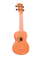 WATERMAN by KALA KA-SWF-OR Waterman Fluorescent Orange, Soprano Ukulele