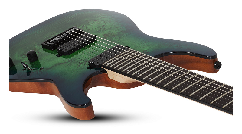 Фото Электрогитара Schecter C-7 PRO AQB, бирюзовый берст