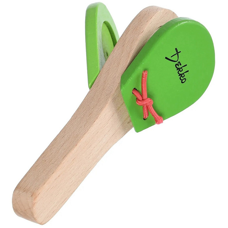 Фото Кастаньеты на ручке DEKKO G-8-1 GR деревянные