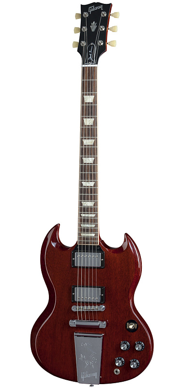 Фото Электрогитара GIBSON USA DEREK TRUCKS SG 2015 VINTAGE RED SATIN 