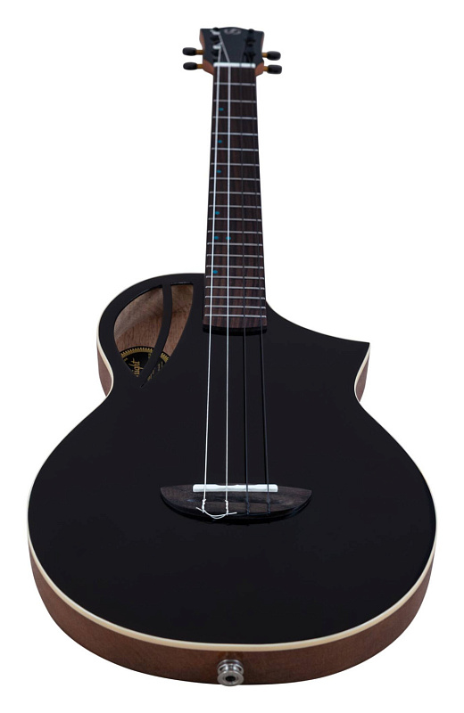 Фото Укулеле баритон FLIGHT AVIATOR Spruce Baritone BK CE, чёрный