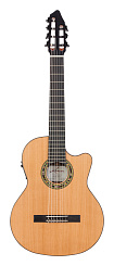 Семиструнная классическая гитара со звукоснимателем Kremona F65CW-7S-T-w/case Performer Series Fiesta