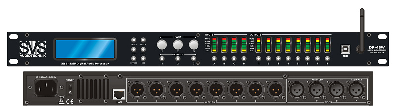 Фото Цифровой процессор SVS Audiotechnik DP-48W: 4 входа 8 выходов