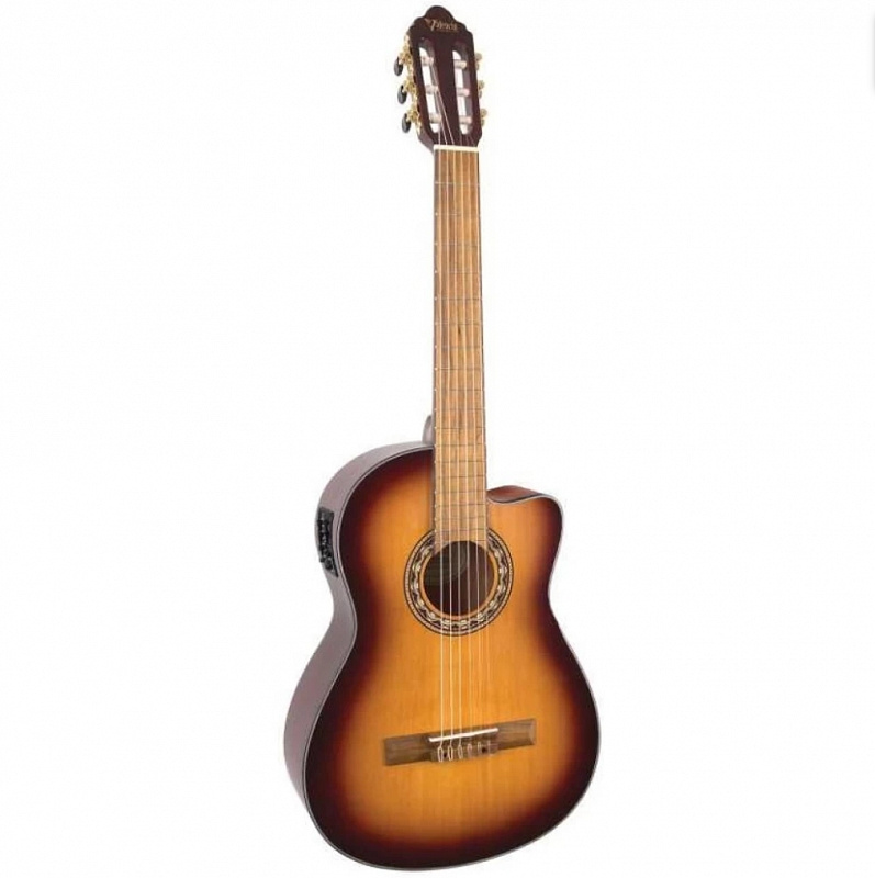 Гитара классическая с эквалайзером Valencia VC314CEASB в магазине Music-Hummer