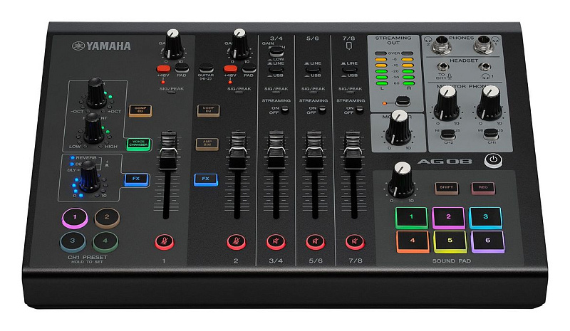 Фото Микшерный пульт Yamaha AG08B, чёрный