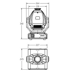 Вращающаяся голова INVOLIGHT LED MH60S