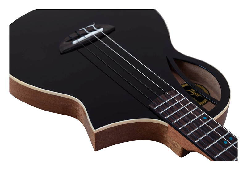 Фото Укулеле баритон FLIGHT AVIATOR Spruce Baritone BK CE, чёрный