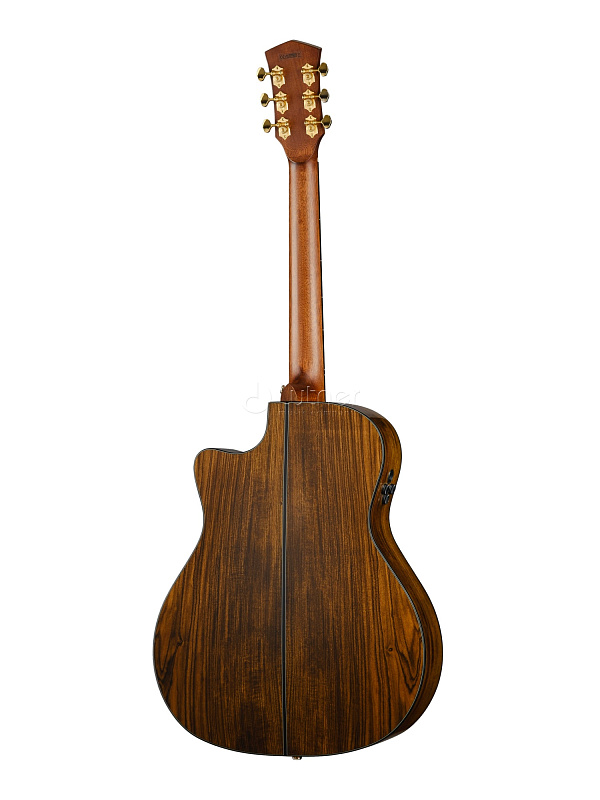 Фото Gold-A6-Bocote-WCASE-NAT Gold Series Электро-акустическая гитара, цвет натуральный, с чехлом, Cort
