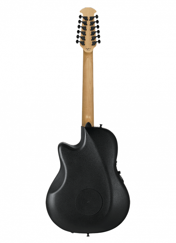 12-струнная электроакустическая гитара OVATION 2058TX-5 Elite T Deep Contour Cutaway Black Textured в магазине Music-Hummer