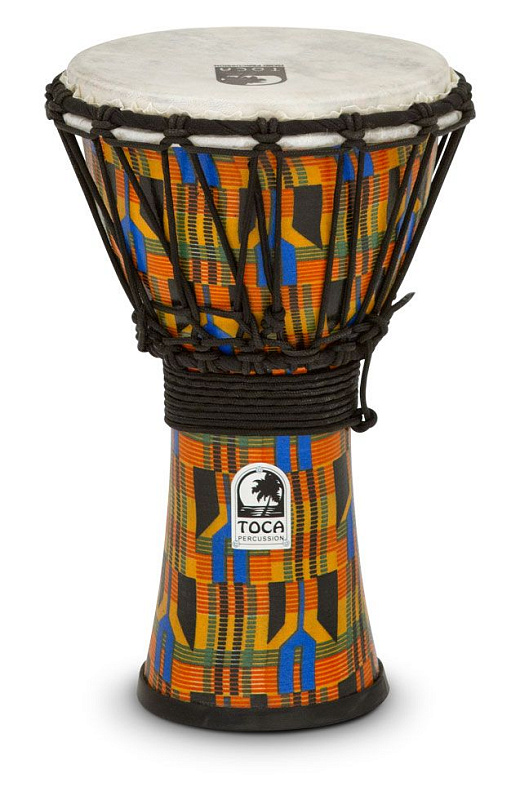 Фото TOCA SFDJ-7K Djembe Freestyle Rope Tuned Kente Cloth  