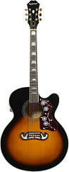 Электроакустическая гитара EPIPHONE EJ-200CE VINT. SUNBURST GLD