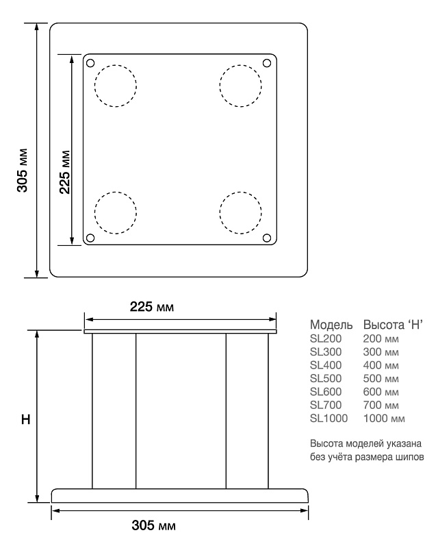 Фото Стойки для акустических систем Atacama Audio SL300i