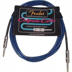 FENDER 10' CALIFORNIA CABLE LAKE PLACID BLUE инструментальный кабель, 3 м, бескислородная медь, цвет синий