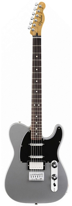 Фото Электрогитара FENDER BLACKTOP BARITONE TELE RW GHOST SILVER