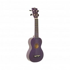 WIKI UK10S VLT - гитара укулеле сопрано клен, цвет фиолетовый матовый, чехол в комплекте