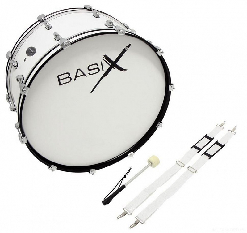 Бас-барабан маршевый BASIX Marching Bass Drum 24х12 в магазине Music-Hummer