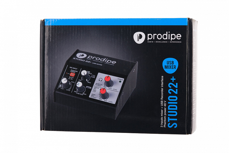 STUDIO22+ Аудио интерфейс USB, Prodipe в магазине Music-Hummer