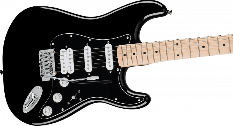 Электрогитара FENDER SQUIER Affinity Stratocaster HSS MN BLK в магазине Music-Hummer