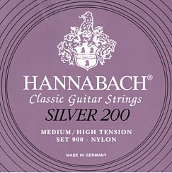 Комплект струн для классической гитары Hannabach 900MHT SILVER 200