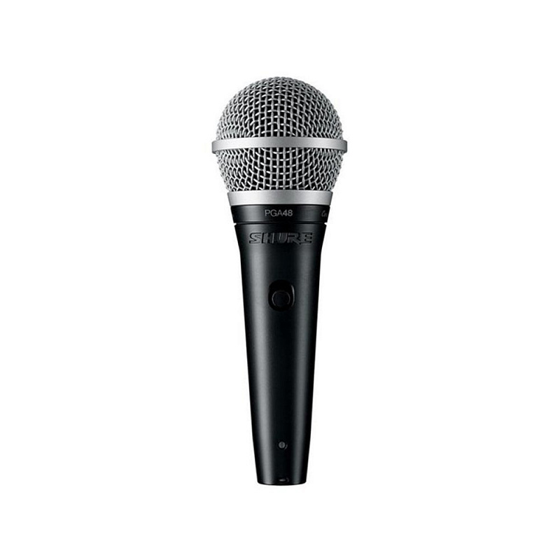 SHURE PGA48-XLR-E кардиоидный вокальный микрофон c выключателем, с кабелем XLR -XLR в магазине Music-Hummer