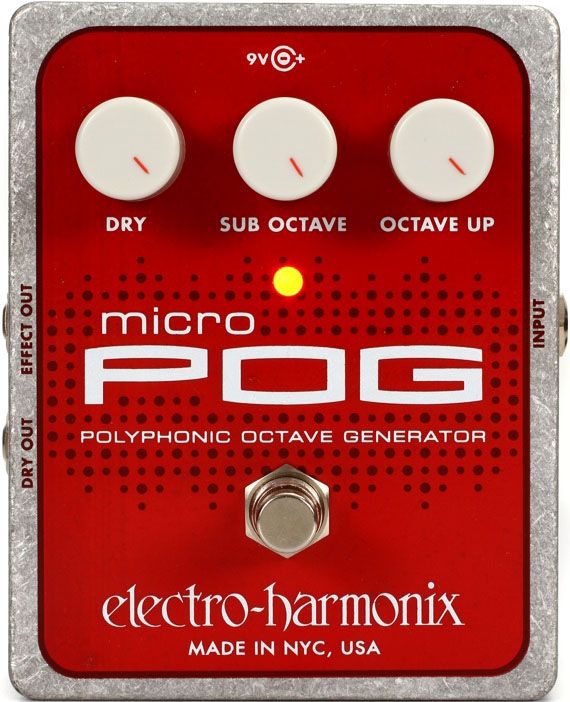 Electro-Harmonix Micro POG SALE  гитарная педаль Polyphonic Octave Generator в магазине Music-Hummer